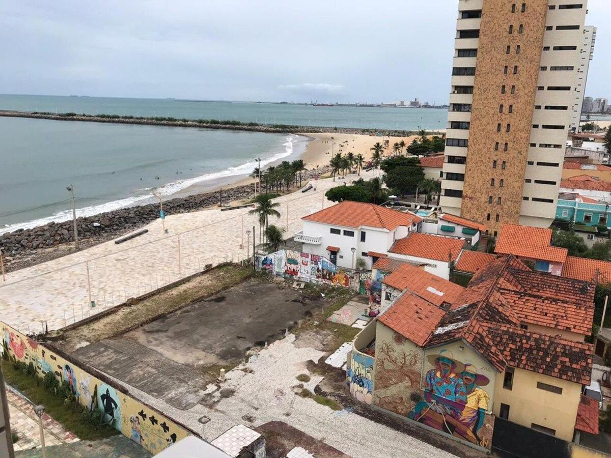 703 Lindo Flat mobiliado com vista lateral mar na Praia de Iracema Fortaleza  Exterior foto