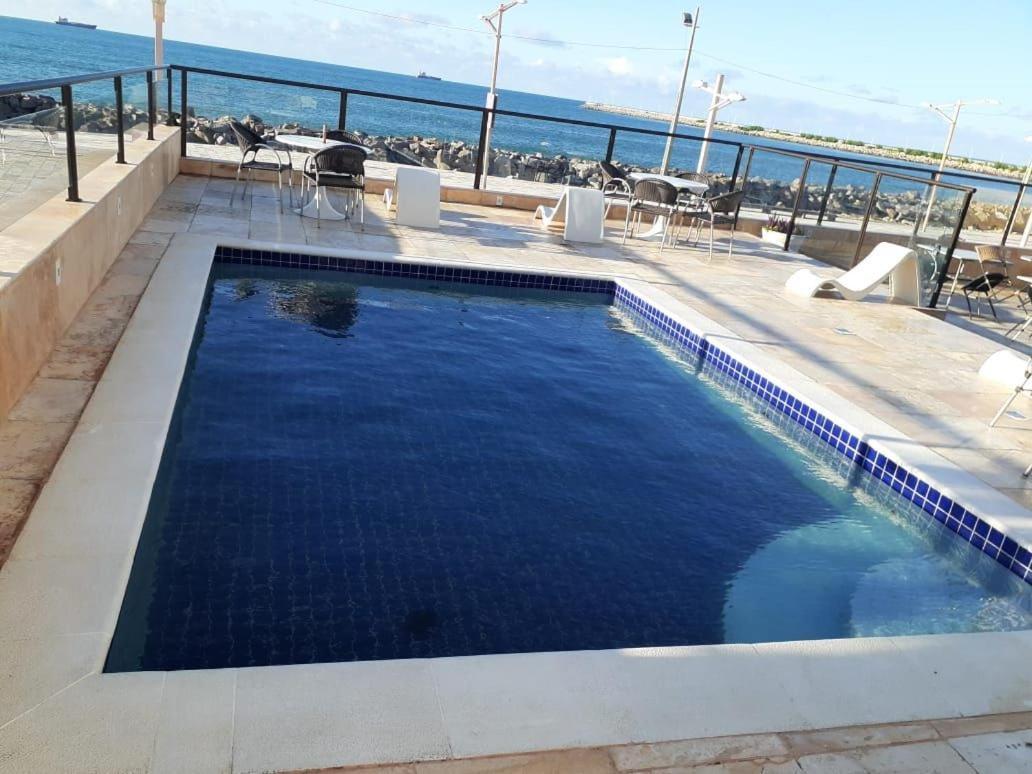 703 Lindo Flat mobiliado com vista lateral mar na Praia de Iracema Fortaleza  Exterior foto