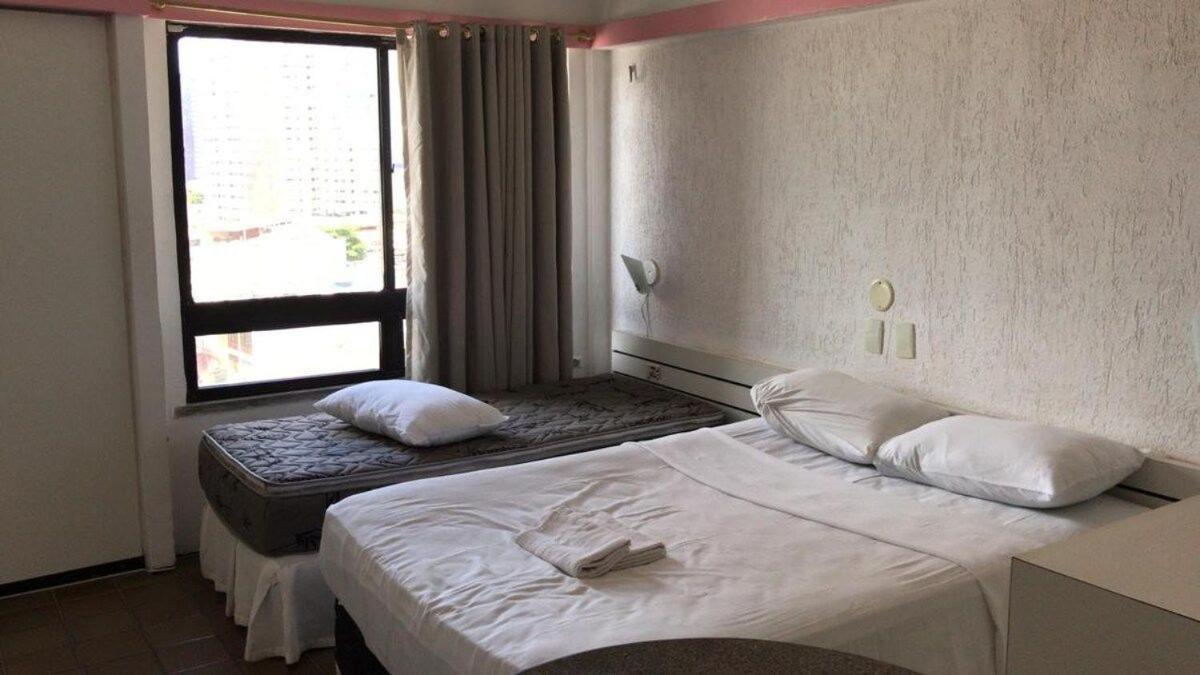 703 Lindo Flat mobiliado com vista lateral mar na Praia de Iracema Fortaleza  Exterior foto